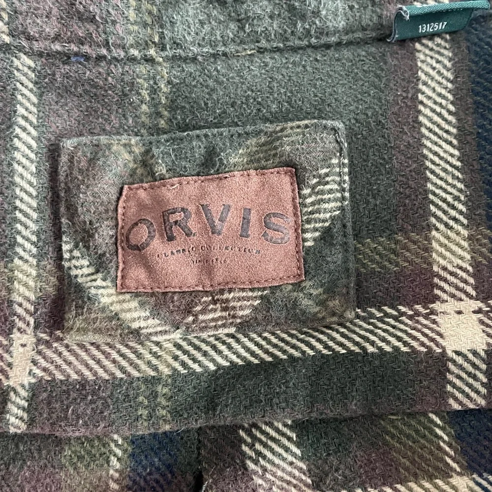 ⭐️HP⭐️Thick Orvis Flannel Shirt/Jacket - Picture 4 of 7